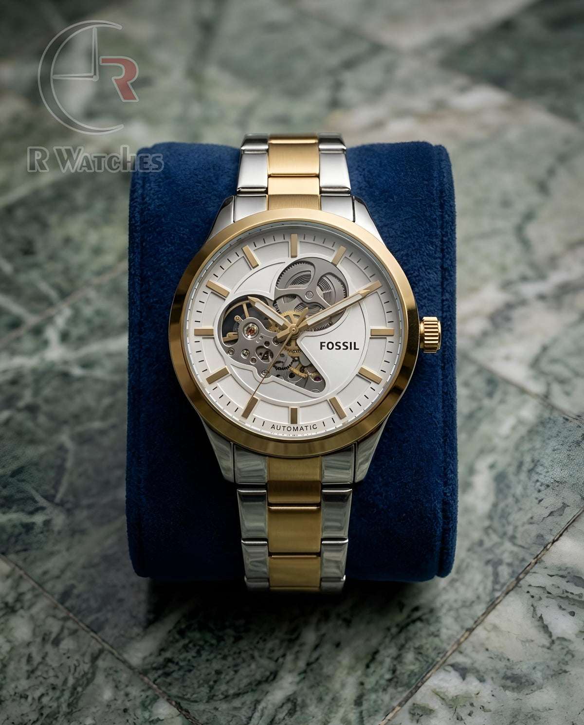 (OS2) Fossil Automatic Dual Tone White