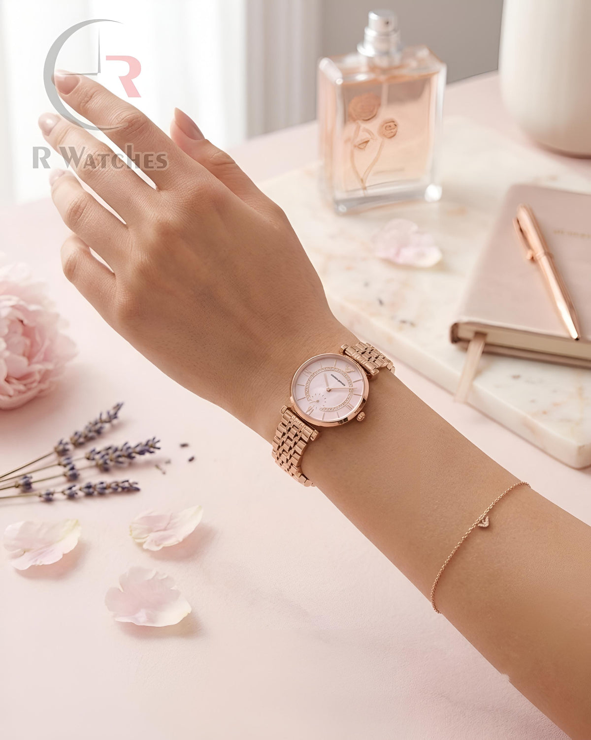 (SS) Armani Girls Rose Gold Pink