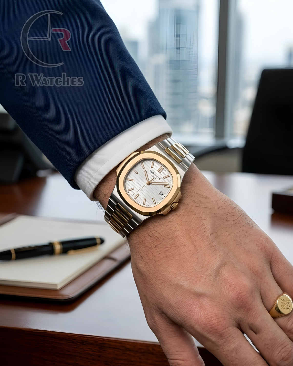 (SS) Patek Philippe Dual Tone White