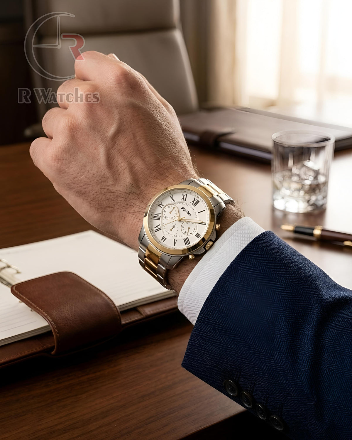 (OS) Fossil Dual Tone White