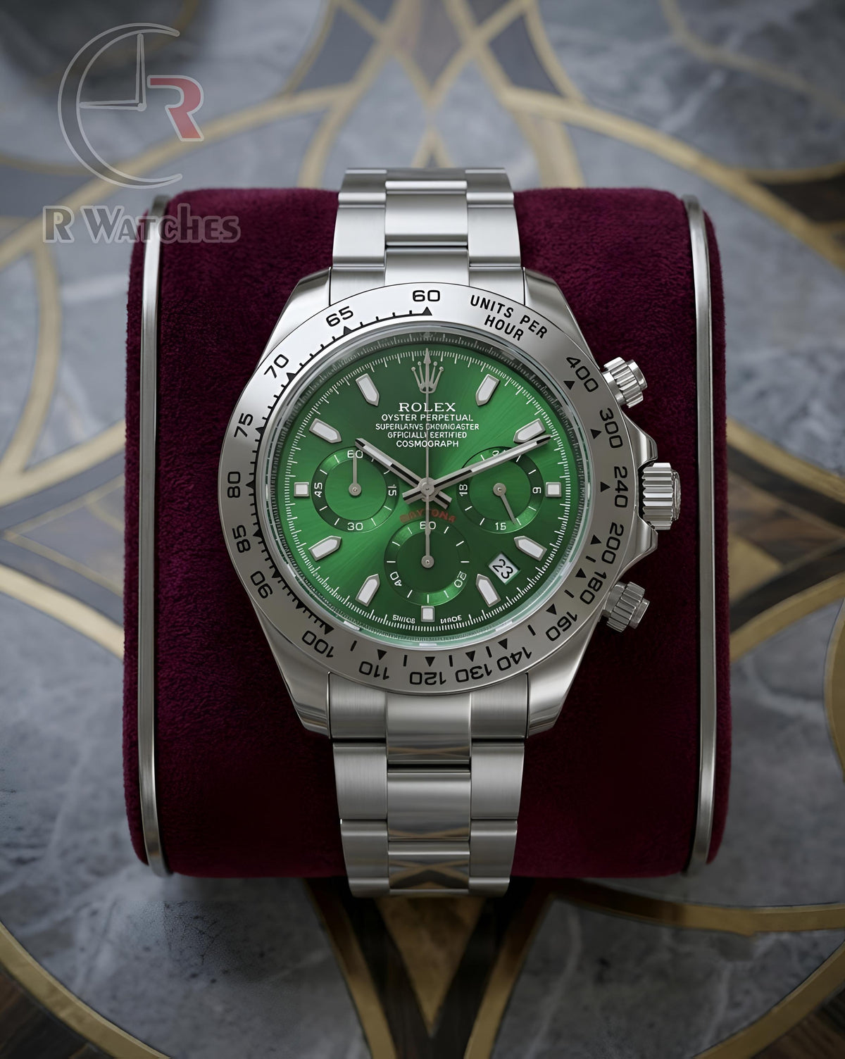 (OS)⬆️ Rolex Silver Green