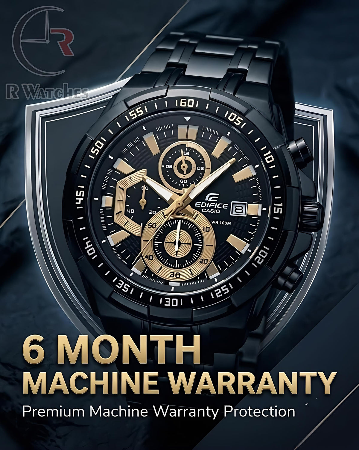 Edifice Black Gold – Premium Luxury Chronograph Watch
