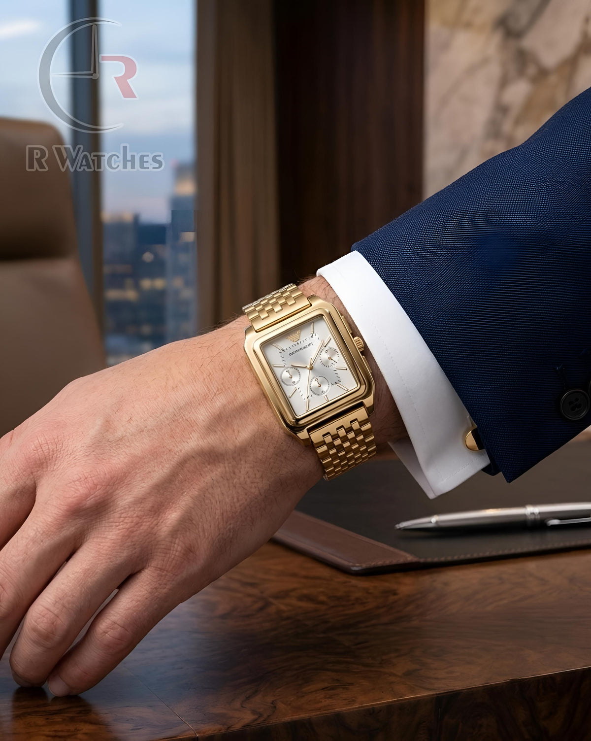 (SS) Armani Gold White
