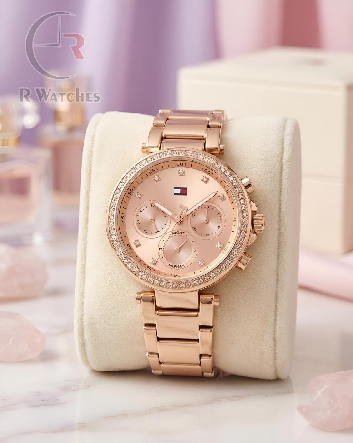 (OS) Tommy Hilfiger Girls Full Rose Gold
