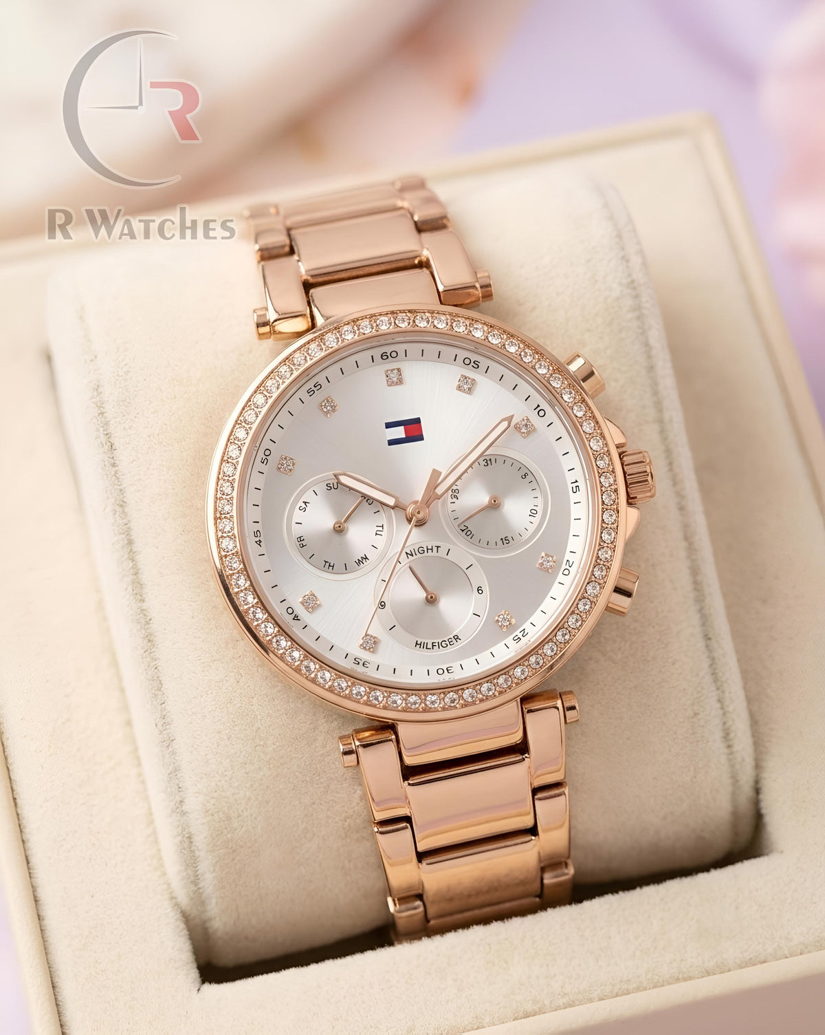 (SS) Tommy Hilfiger Girls Rose Gold White