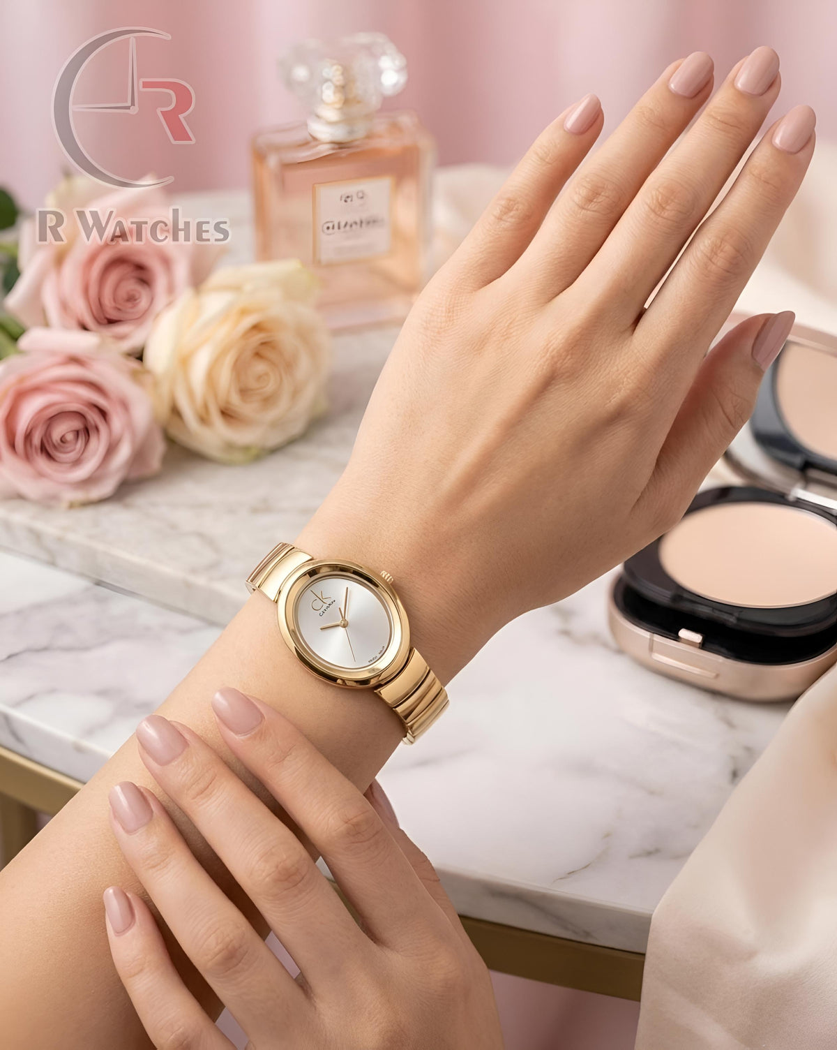 (OS) CK Girls Gold White