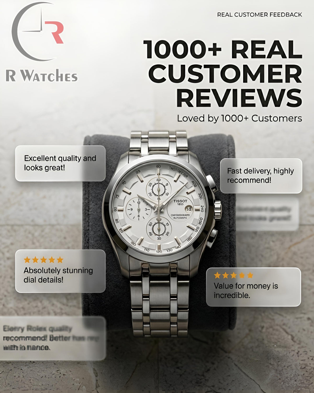 Tissot Silver White – Premium Luxury Chronograph Watch