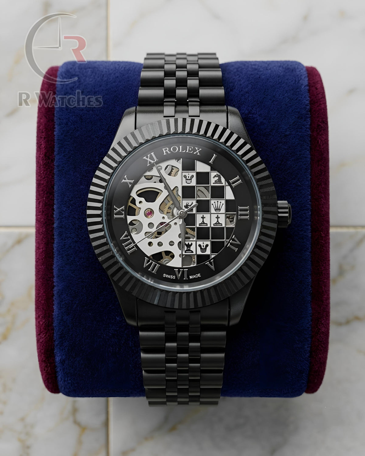 (OS) Rolex Automatic Chess Full Black