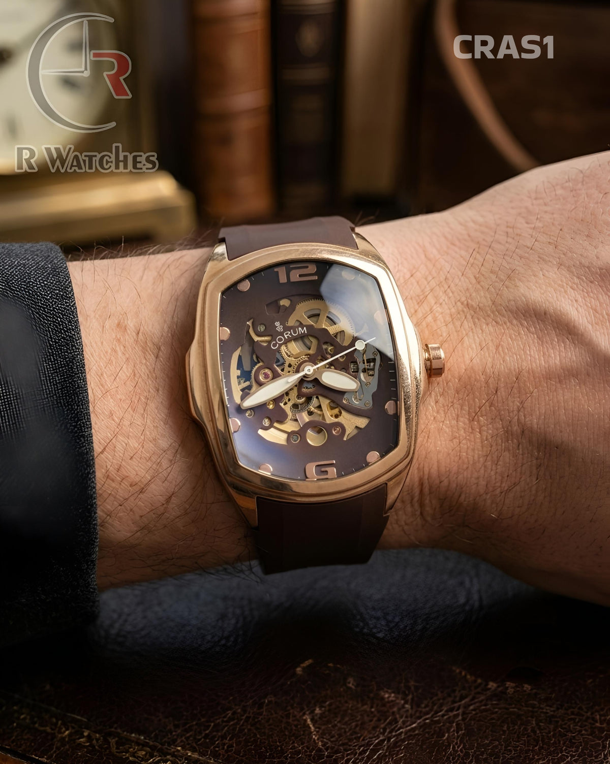 (OS)🖤⭐ Corum automatic silicon brown (CRAS1)