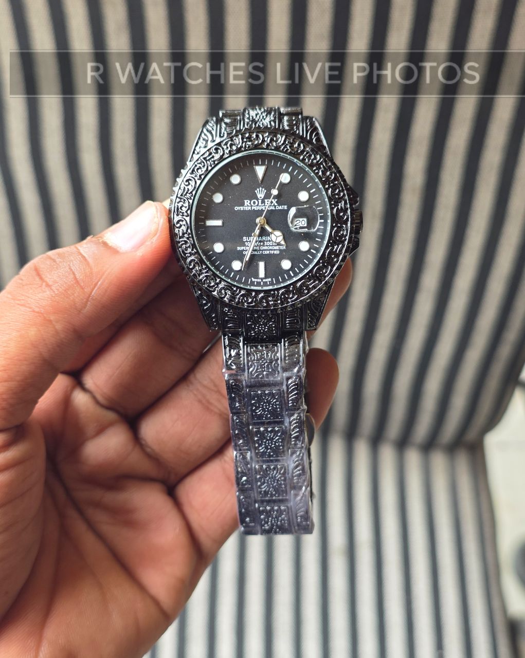 (SS)📷⬆️⭐ Rolex Rajwadi Full Black (RXP83)