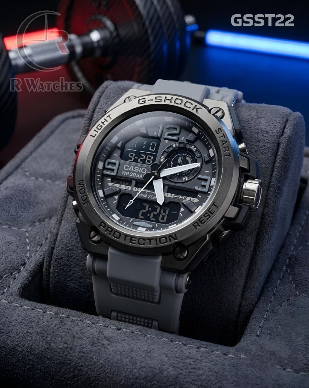 (SS)🖤⬆️ G-Shock New Black Grey (GSST22)