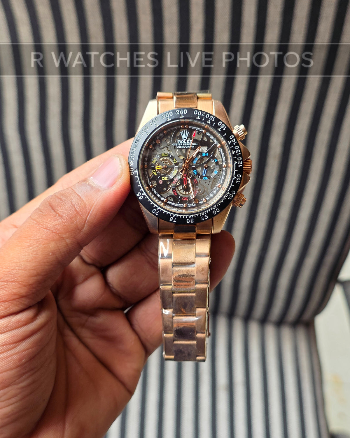 (OS)📷⭐ Rolex Machinery Rose Gold Black (RXP20)