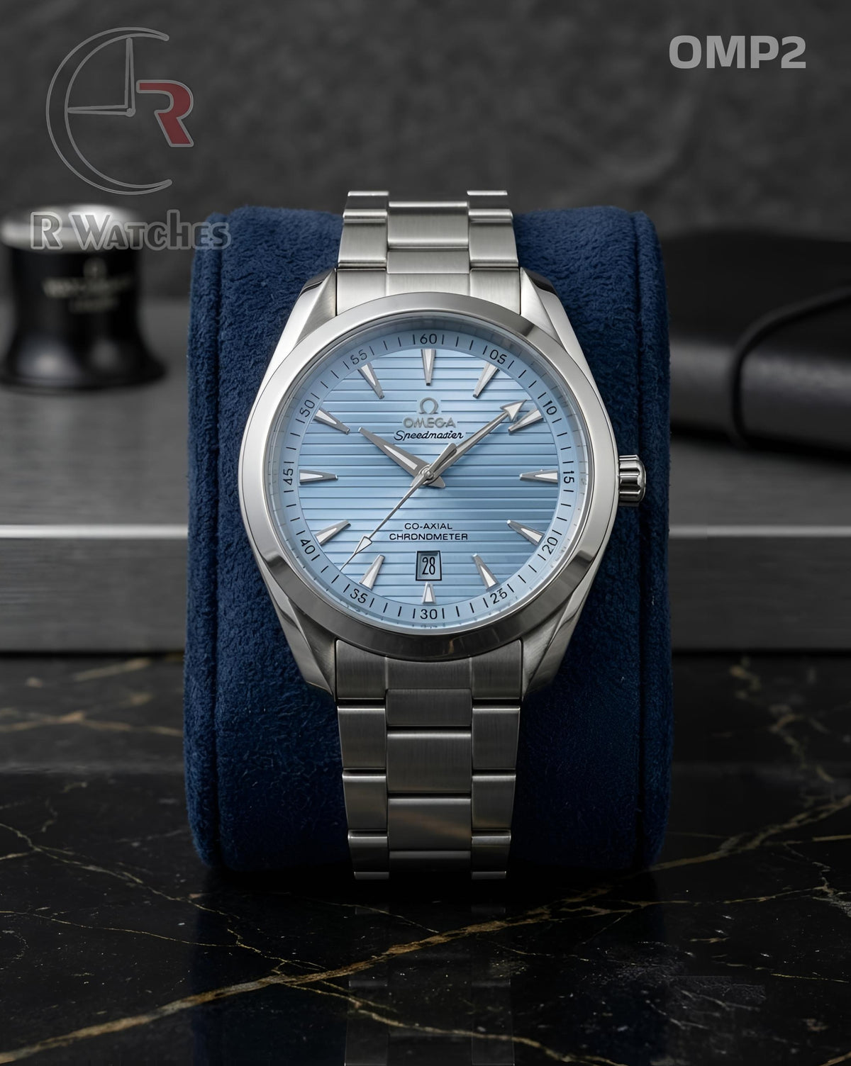 (OS)🖤 Omega Silver Dark Tiffany Blue (OMP2)