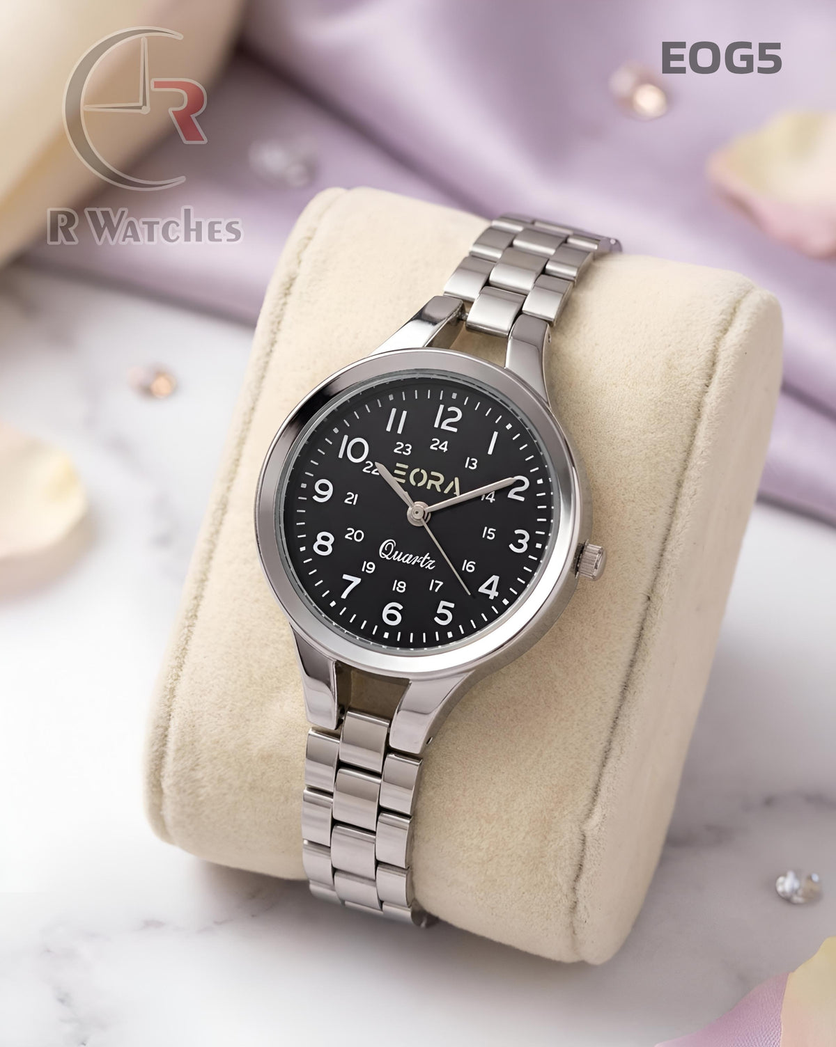 (OS)🖤⭐ Eora Girls Silver Black Dial (EOG5)