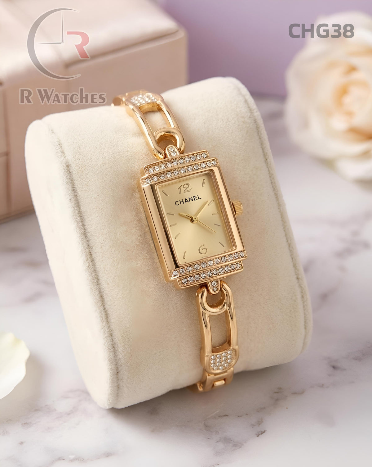 (OS)🖤⭐ Chanel Girls Full Gold Dial (CHG38)