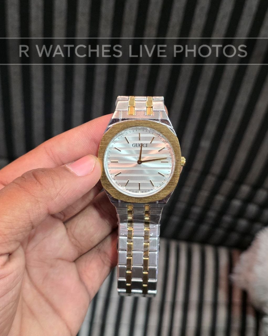 (OS)🖤⭐ Gucci Dual Tone White Dial (GCP4)