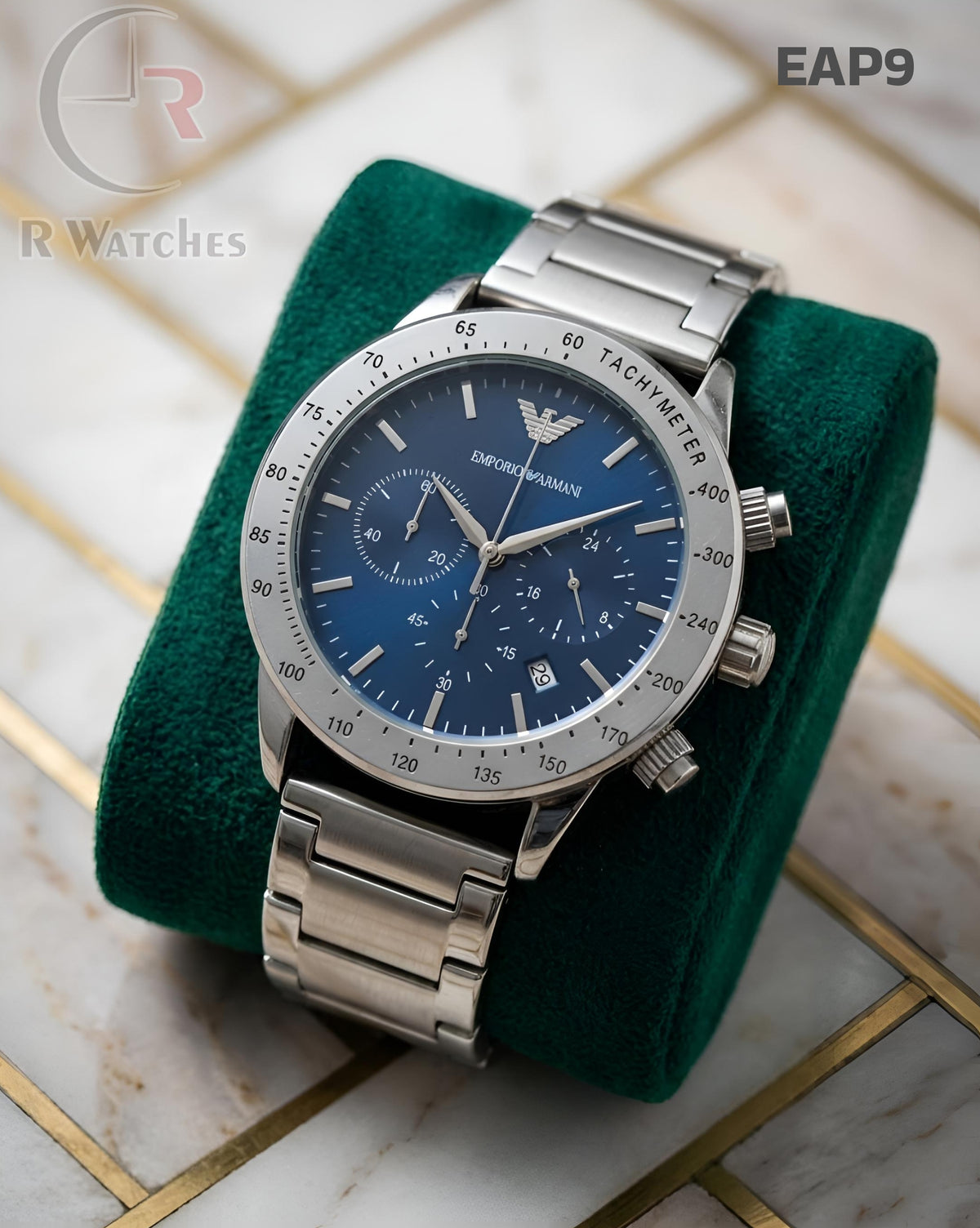 (OS)🖤⬆️ Emporio Armani new silver blue (EAP9)