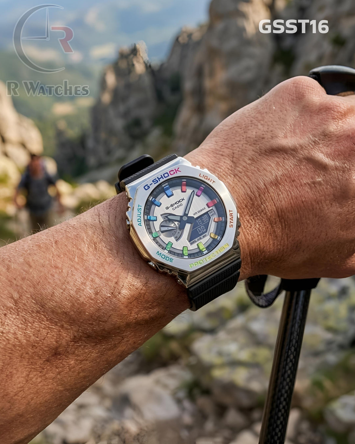 (SS)🖤⬆️🔁⭐ G-Shock Ga rainbow (GSST16)