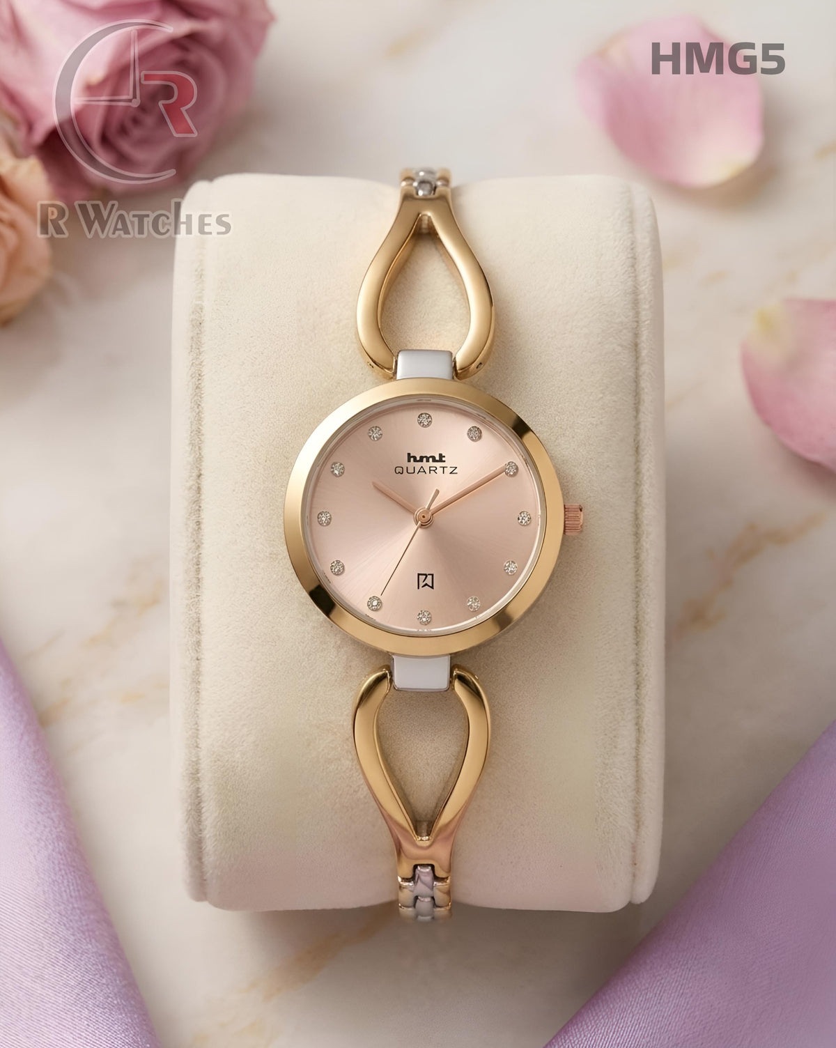 (OS)🖤⭐ HMT Girls Full Gold Dial (HMG5)