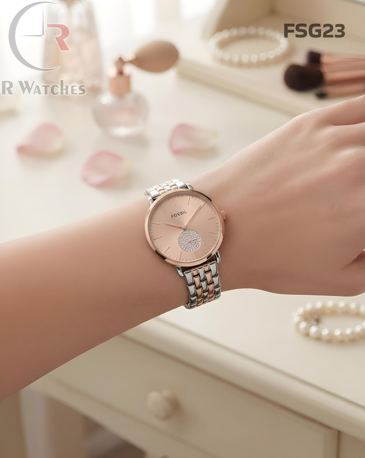 (SS)🖤⬆️⭐ Fossil Girls Rose Gold Pink (FSG23)