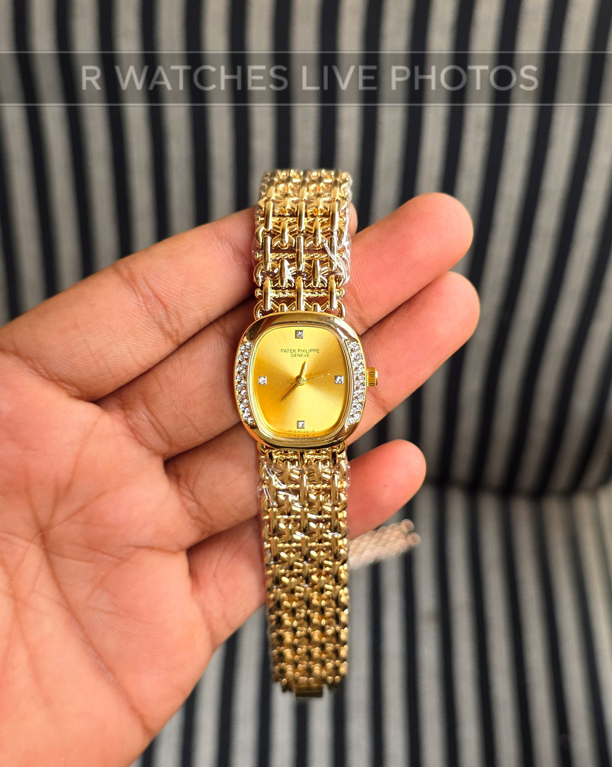 (OS)🖤⭐ Patek Philippe Girls Diamond Full Gold (PPG7)