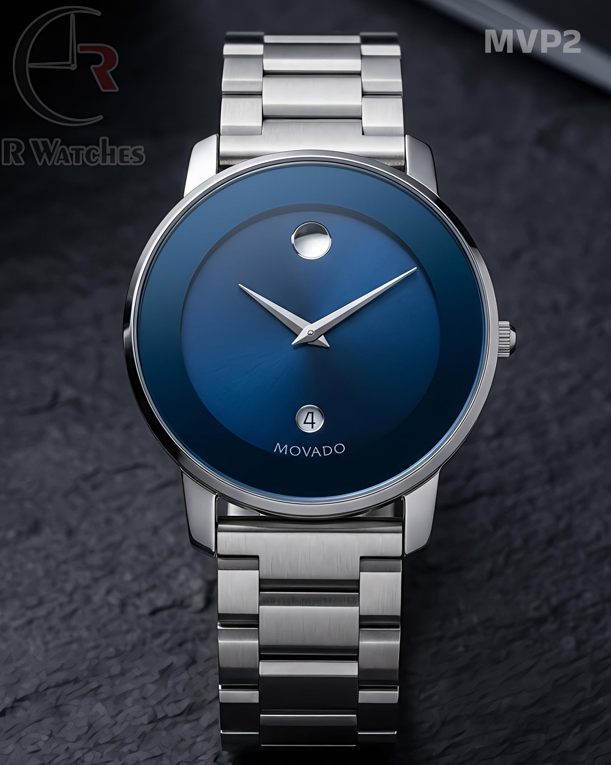 (OS2)🖤⭐ Movado silver blue (MVP2)