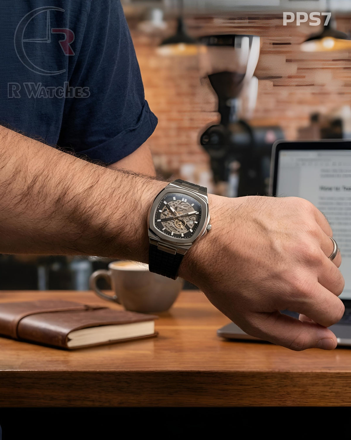 (OS)π€β¬οΈ Patek Philippe Silicon Silver Black (PPS7)