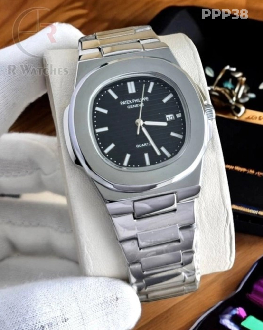 (SS)π€ Patek Philippe silver black (PPP38)