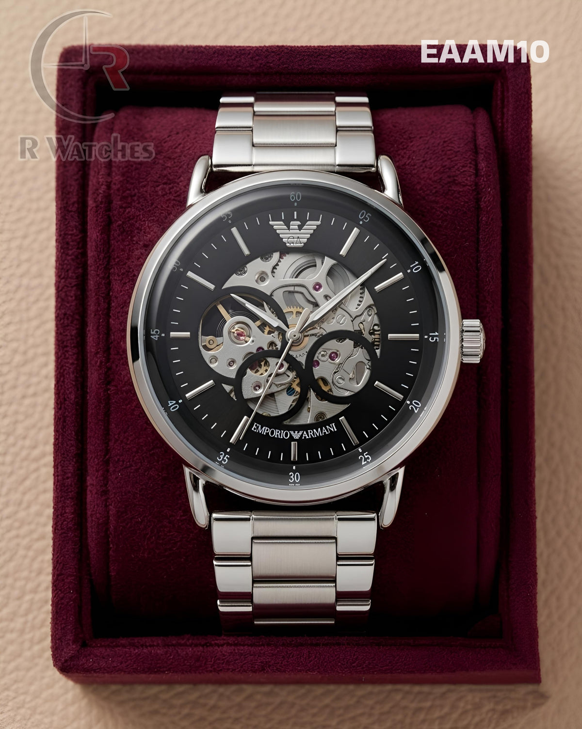 (OS)🖤⬆️ Armani Automatic Silver Black (EAAM10)