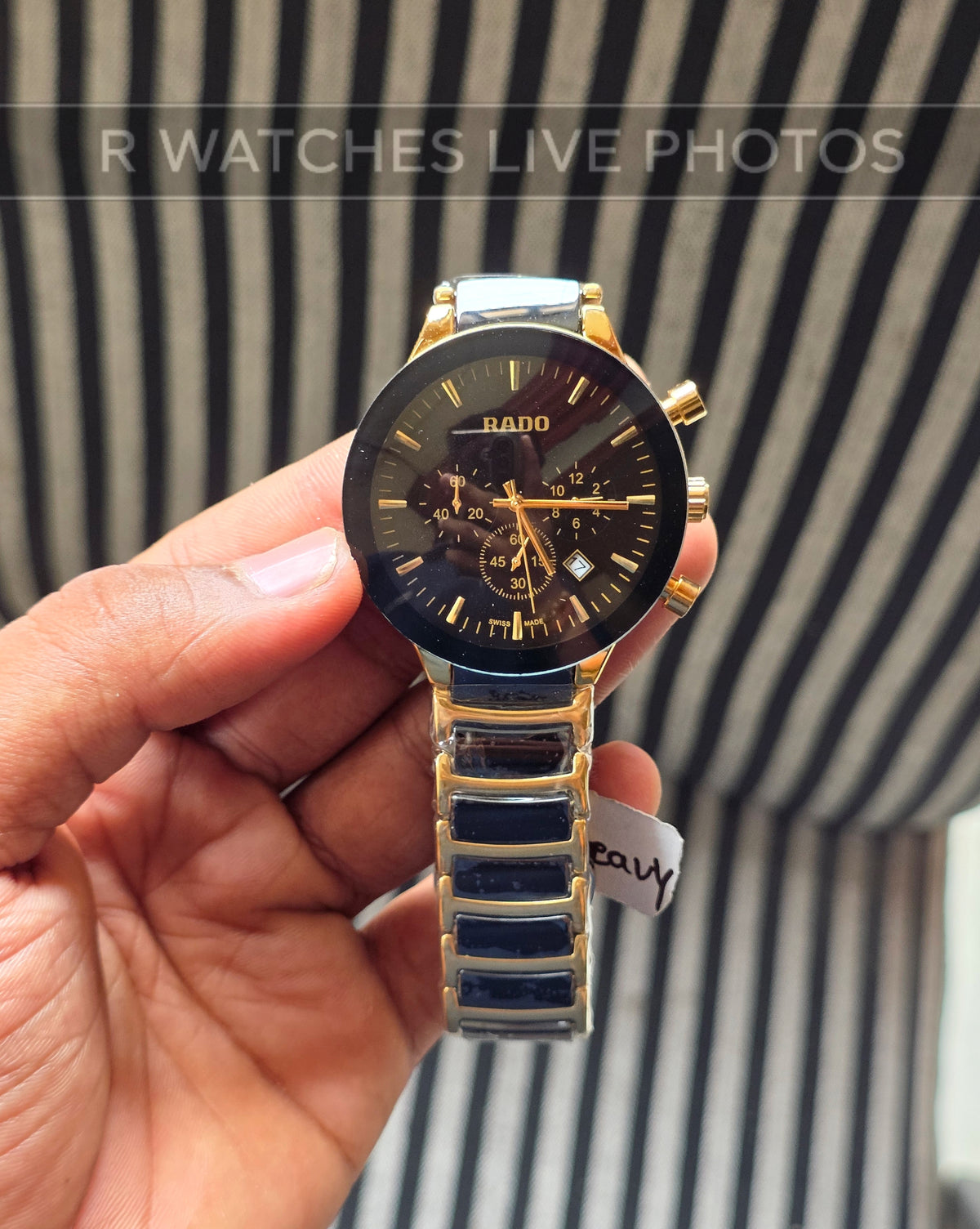 (OS2)📷⭐ Rado Ceramic Gold Black (RDP57)