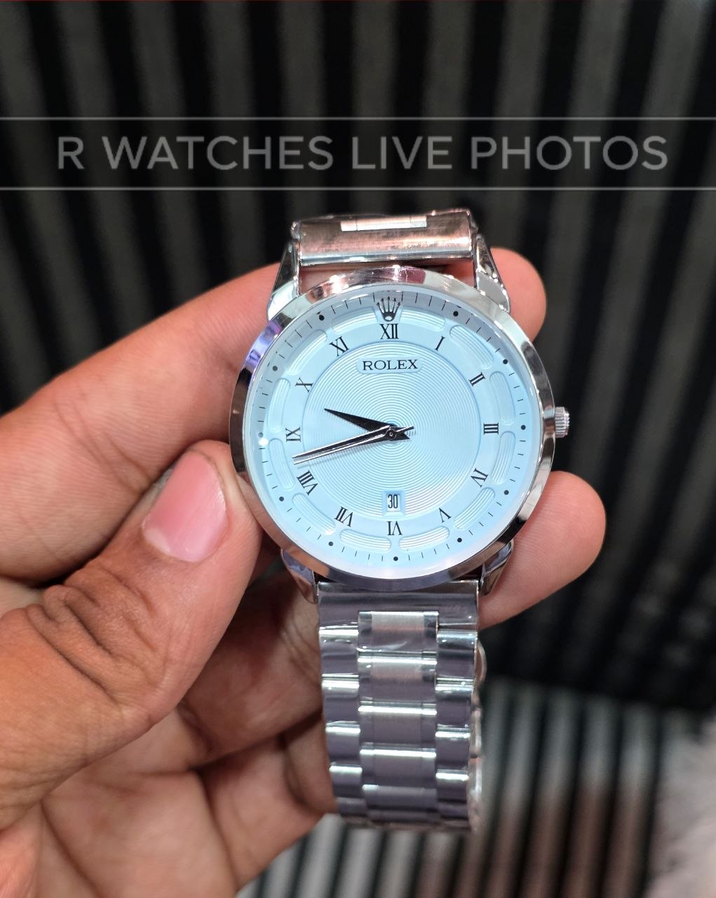 (OS)📷⭐ Rolex Silver Tiffany Blue (RXP16)
