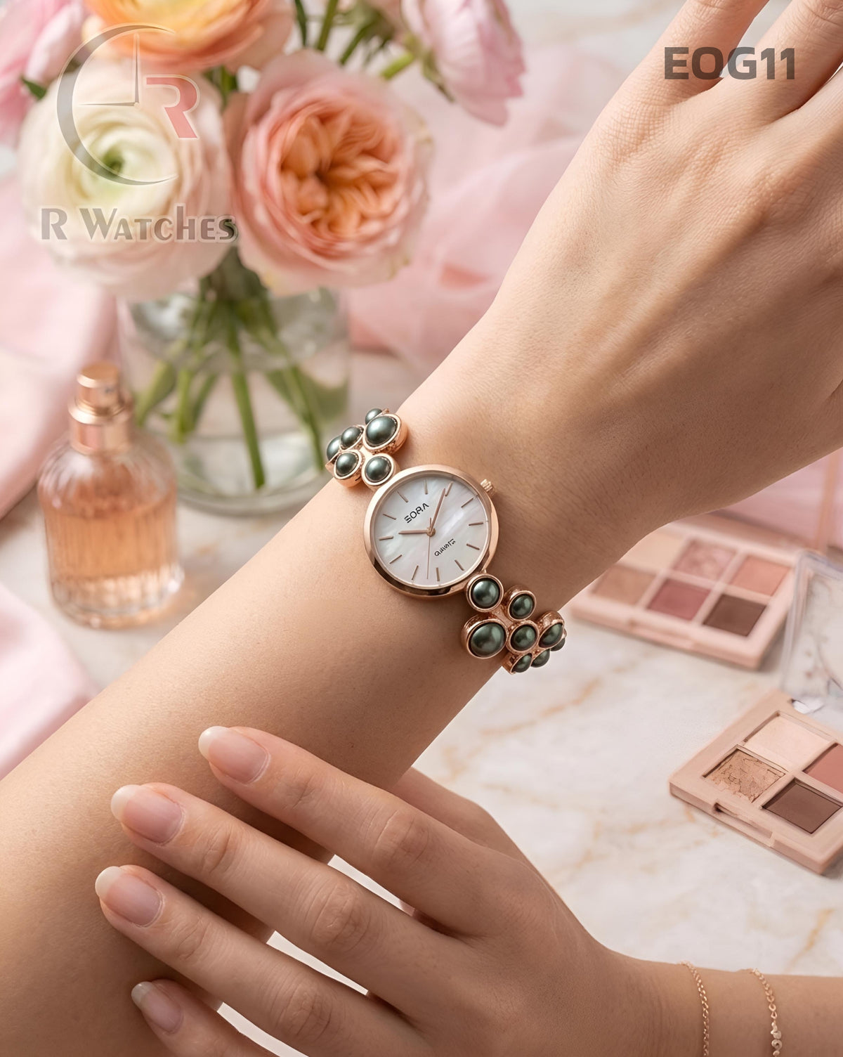 (OS)🖤⭐ Eora Girls Green White Dial (EOG11)