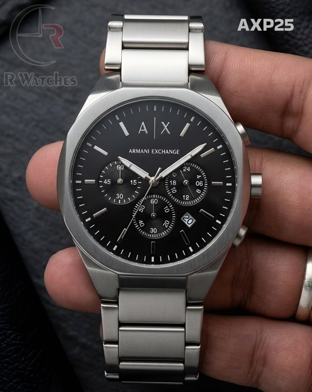 (OS)🖤⬆️ AX Silver Black Dial (AXP25)