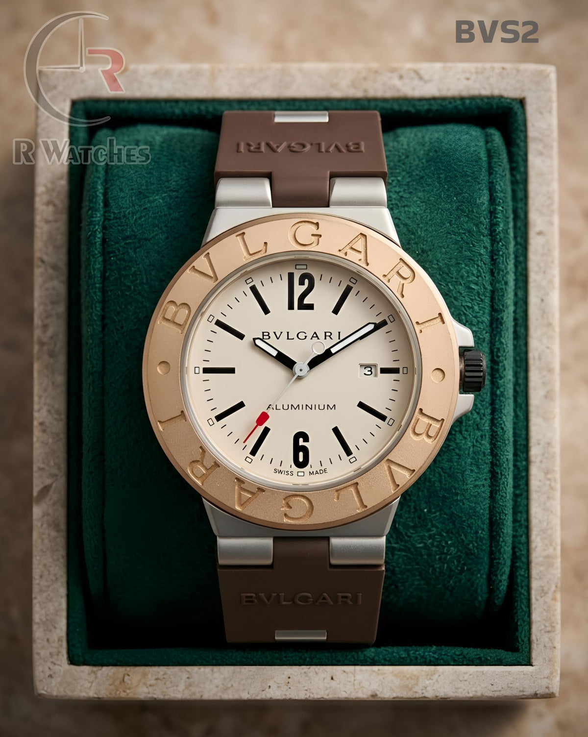 (OS)🖤⬆️ Bvlgari silicon silver white (BVS2)