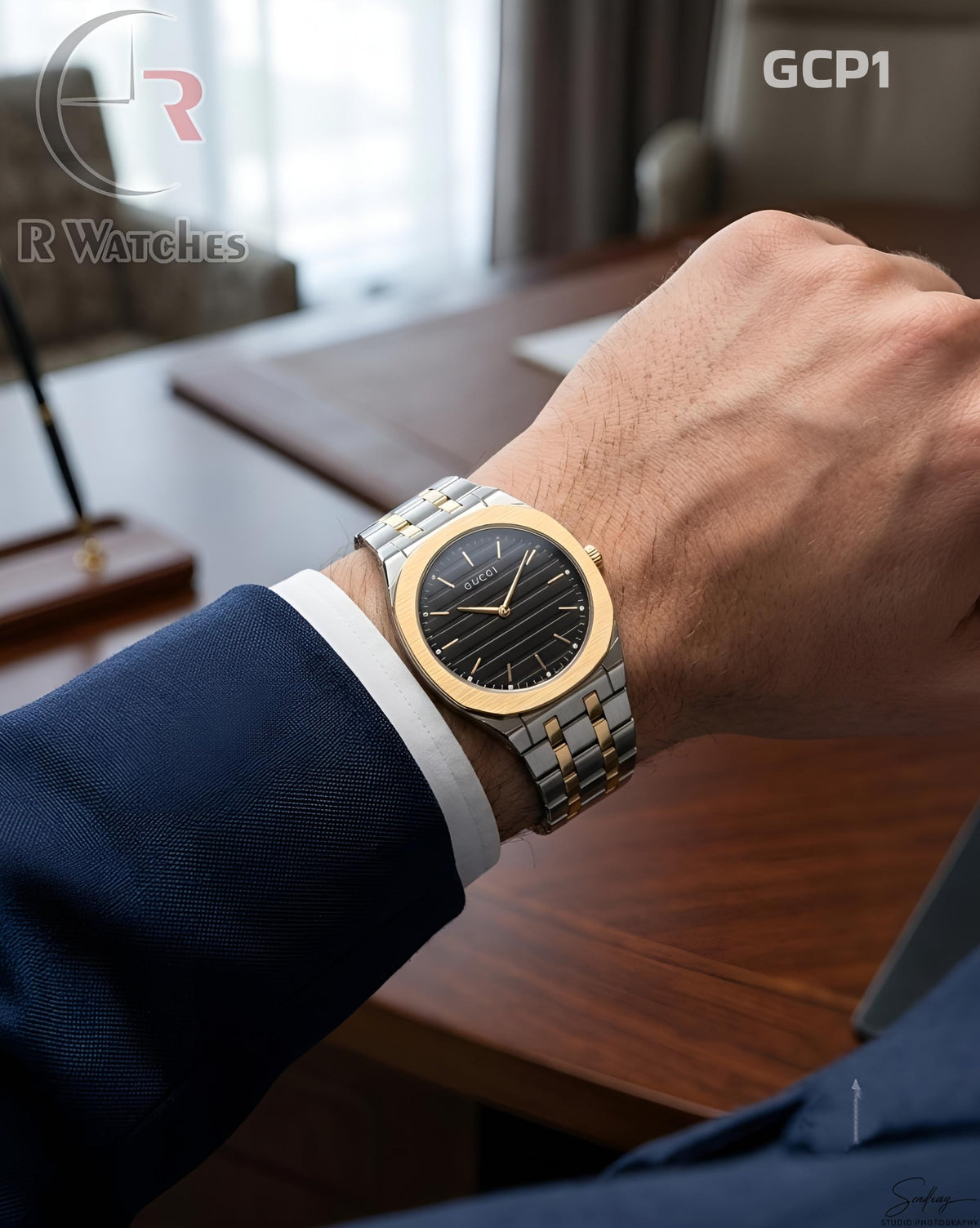 (OS)🖤⭐ Gucci dual tone black (GCP1)