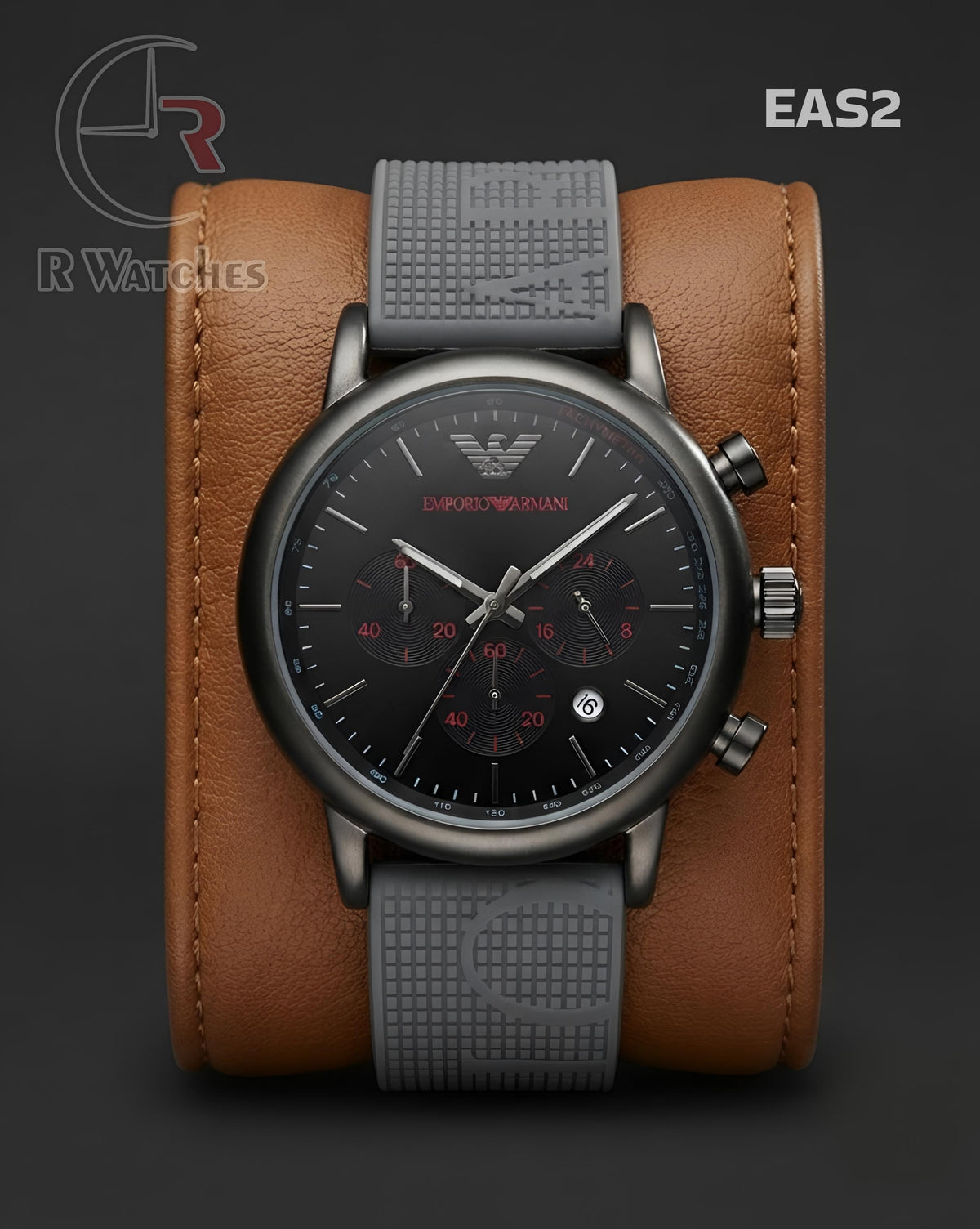 (SS)🖤⬆️⭐ Armani Silicon Black Grey (EAS2)