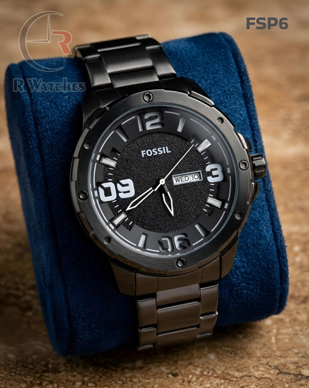 (OS)🖤⬆️ Fossil full Black New (FSP6)