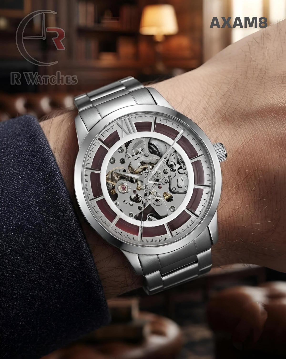 (OS)🖤⭐ AX Automatic Full Silver (AXAM8)