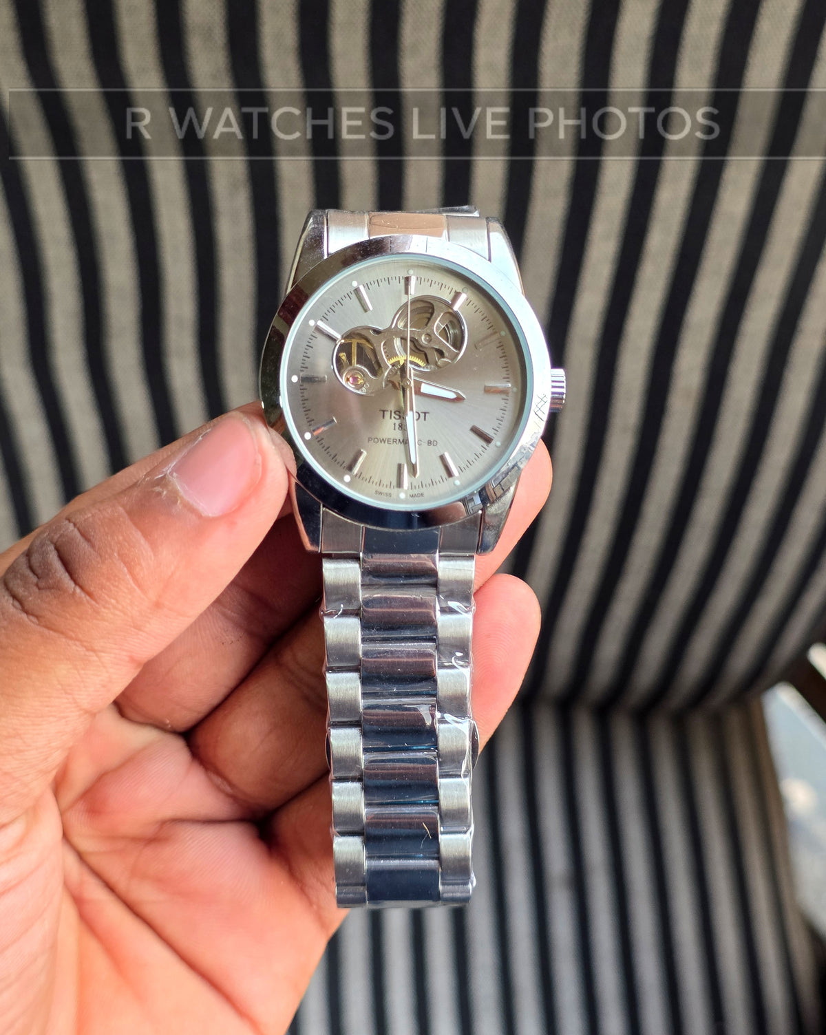 (OS2)📷⭐ Tissot Automatic Silver Grey Dial (TSAM14)