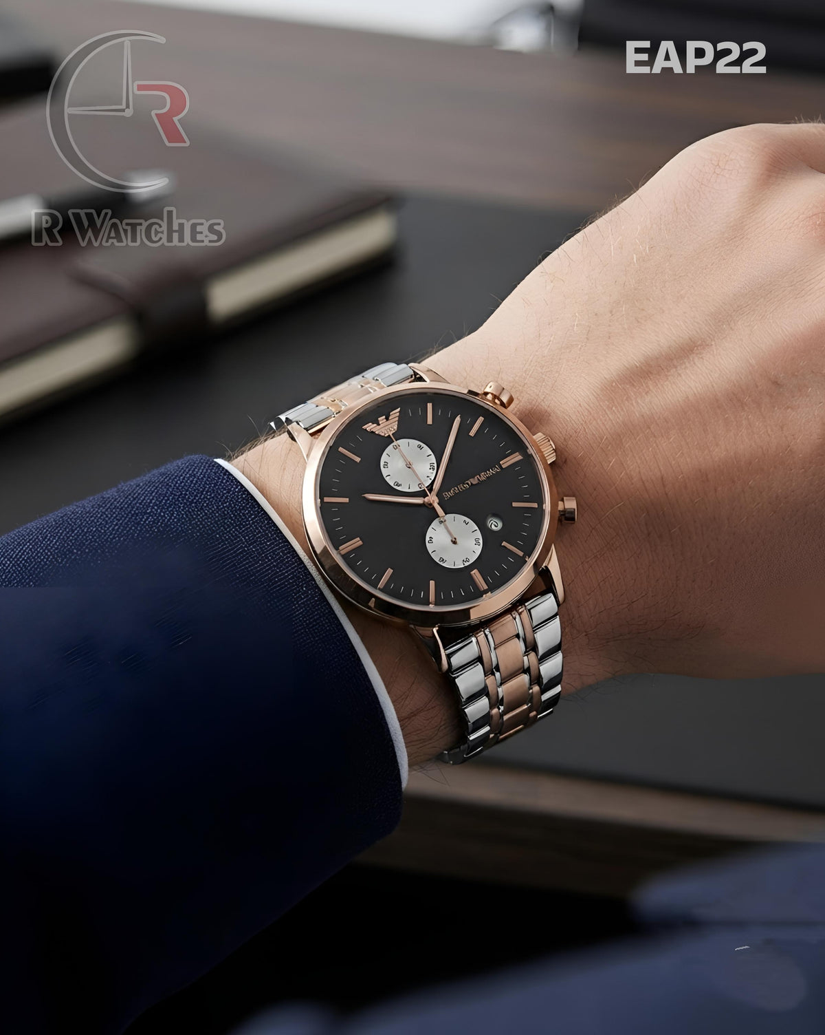 (OS)🖤⭐ Armani Rose Gold Black (EAP22)