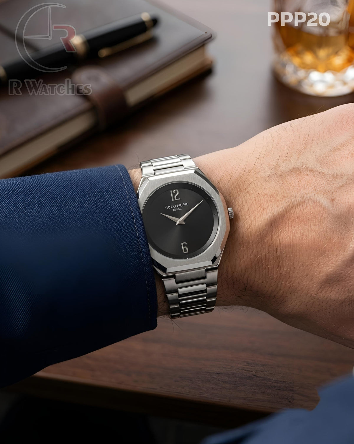 (OS)π€β Patek philip silver Black (PPP20)
