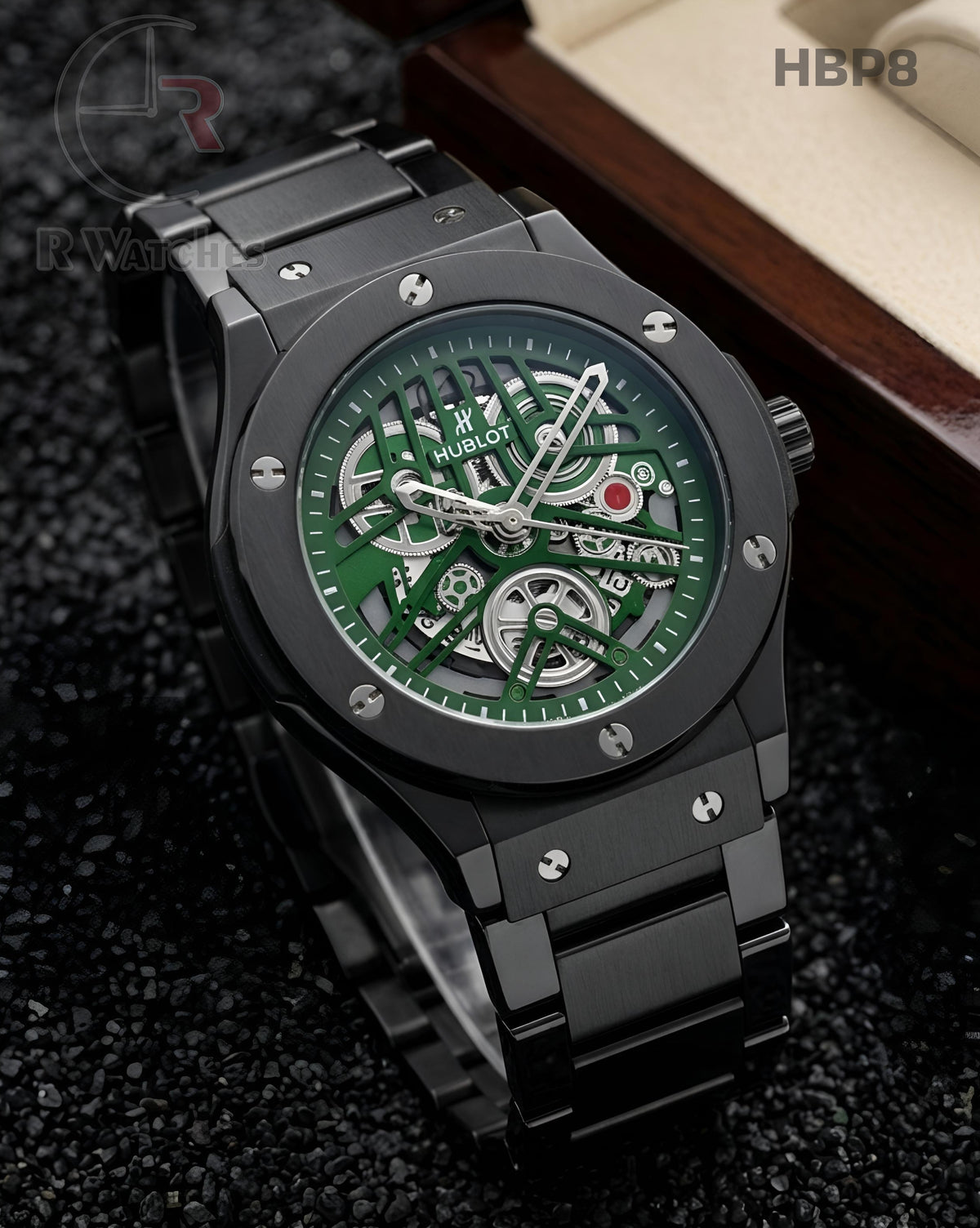 (OS)🖤⭐ Hublot Machinery Black Green (HBP8)