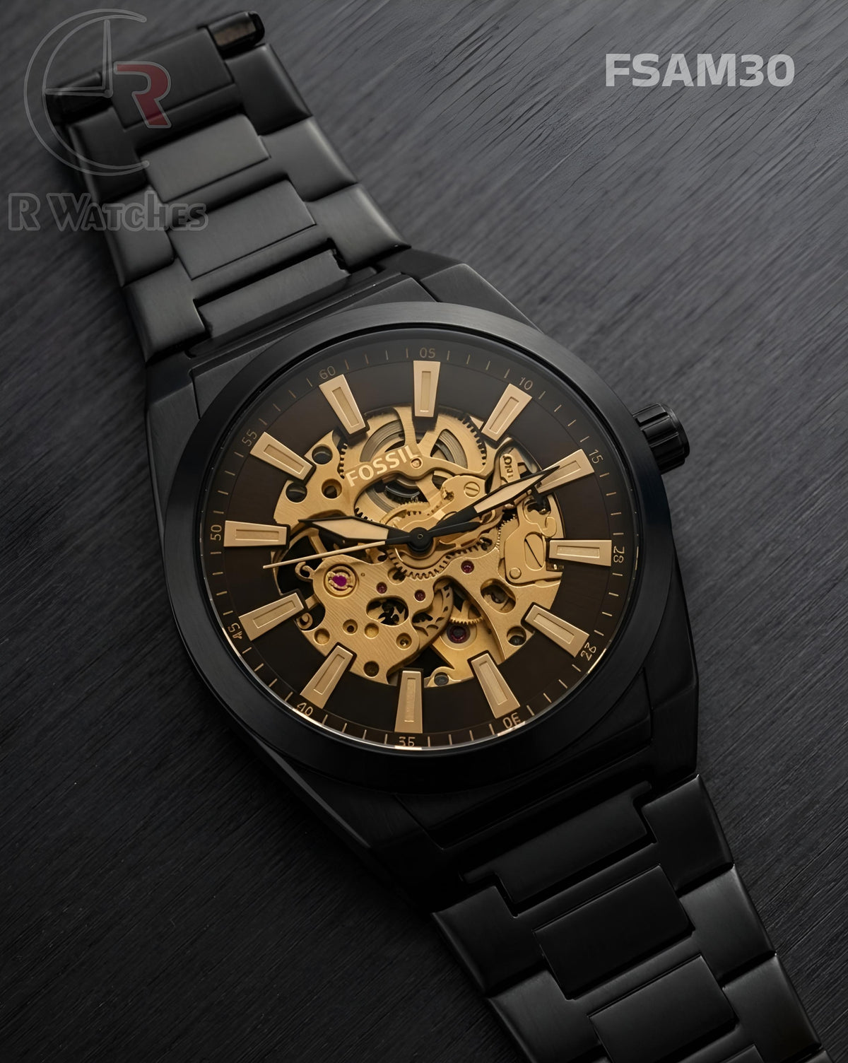 (SS)🖤⭐ Fossil Automatic Metal black (FSAM30)