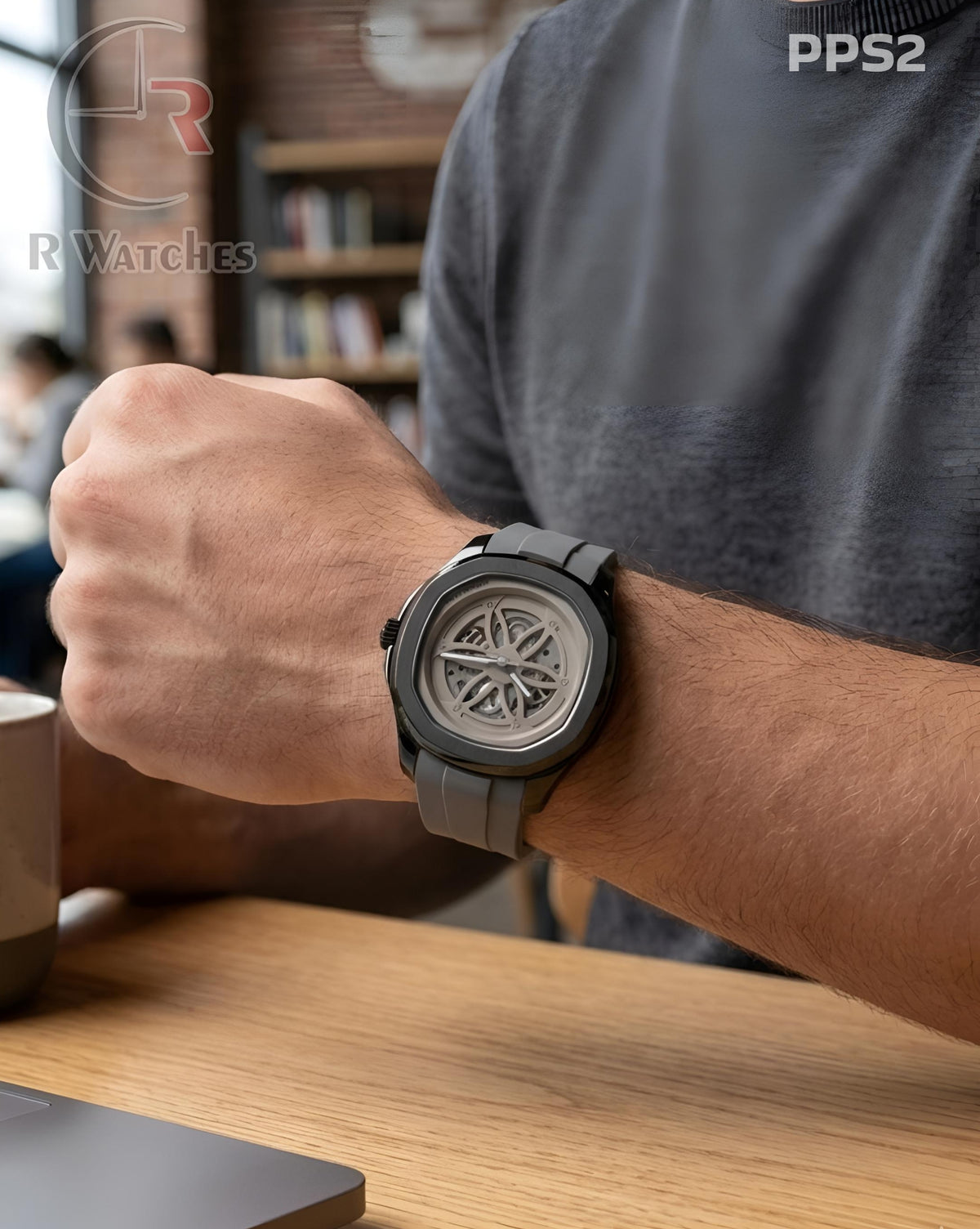 (OS)π€β¬οΈ Patek Philippe Silicon Grey Black (PPS2)