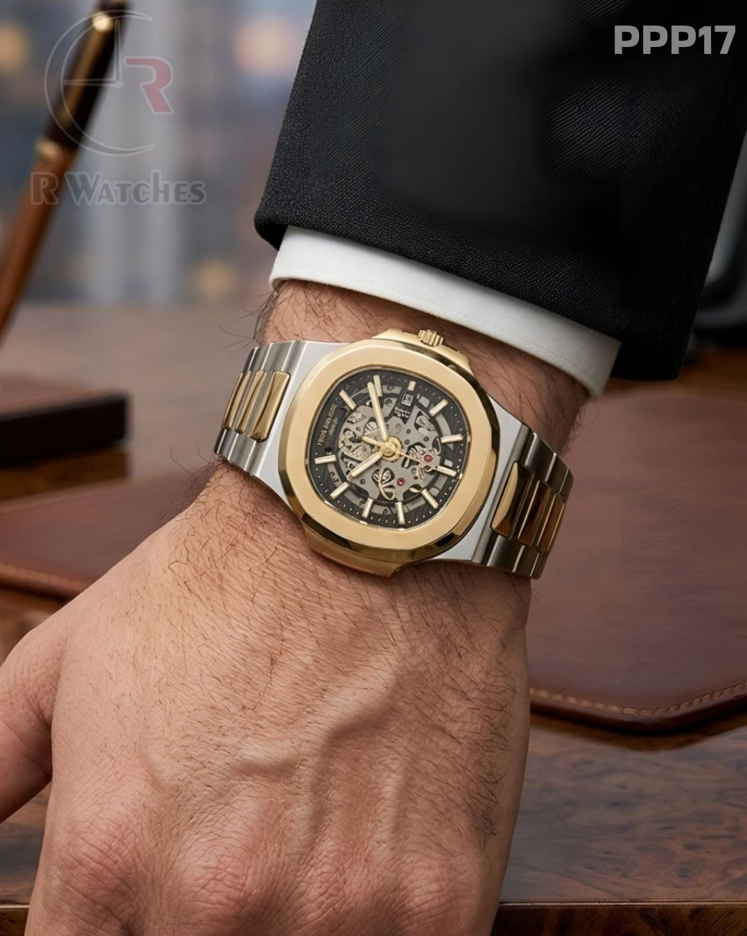(OS)π€β¬οΈ Patek Philippe Machinery Dual Tone Black (PPP17)