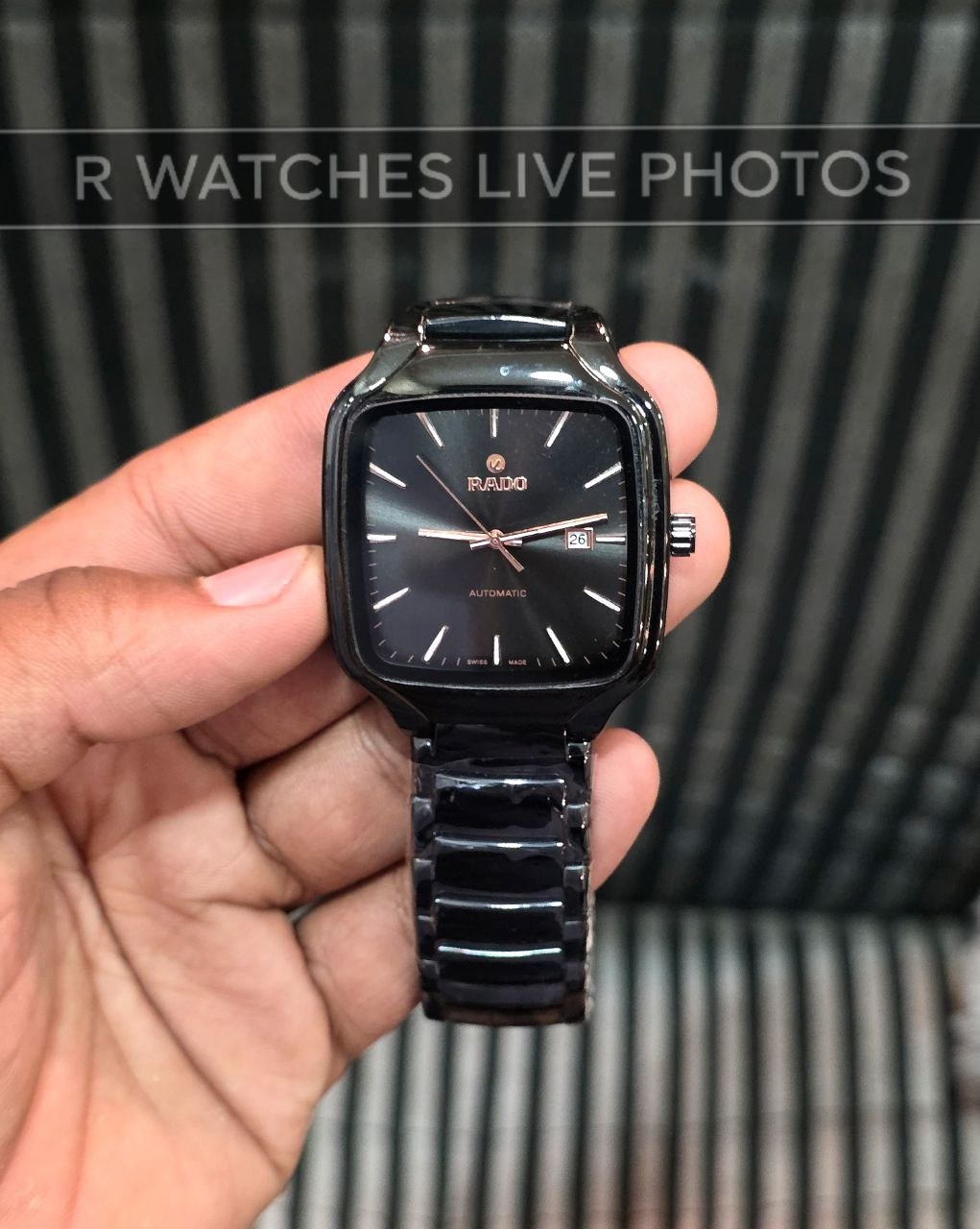 (SS)📷⬆️⭐ Rado Black Rose Gold Dial (RDP25)
