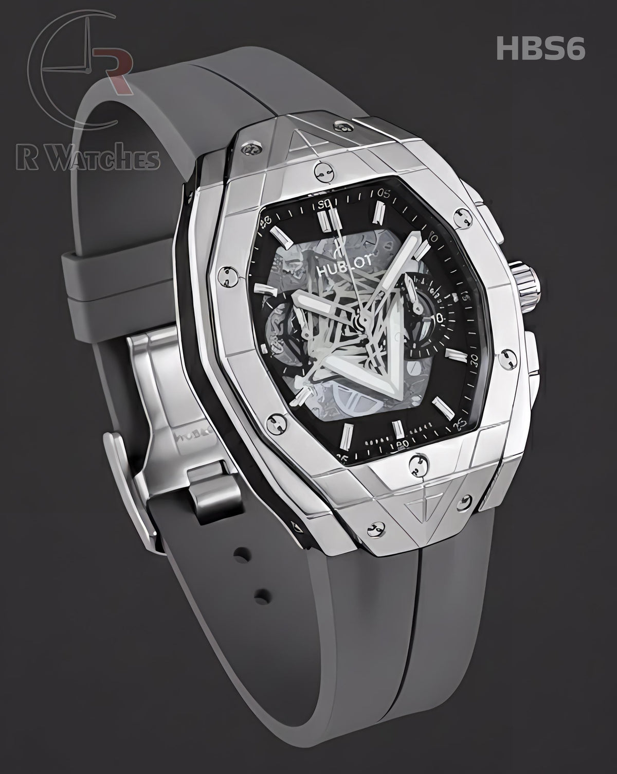 (SS)🖤⬆️ Hublot Spyder silver grey (HBS6)