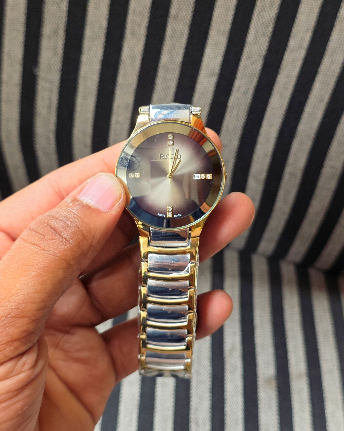 (OS2)📷⭐ Rado dual tone golden grey (RDP39)