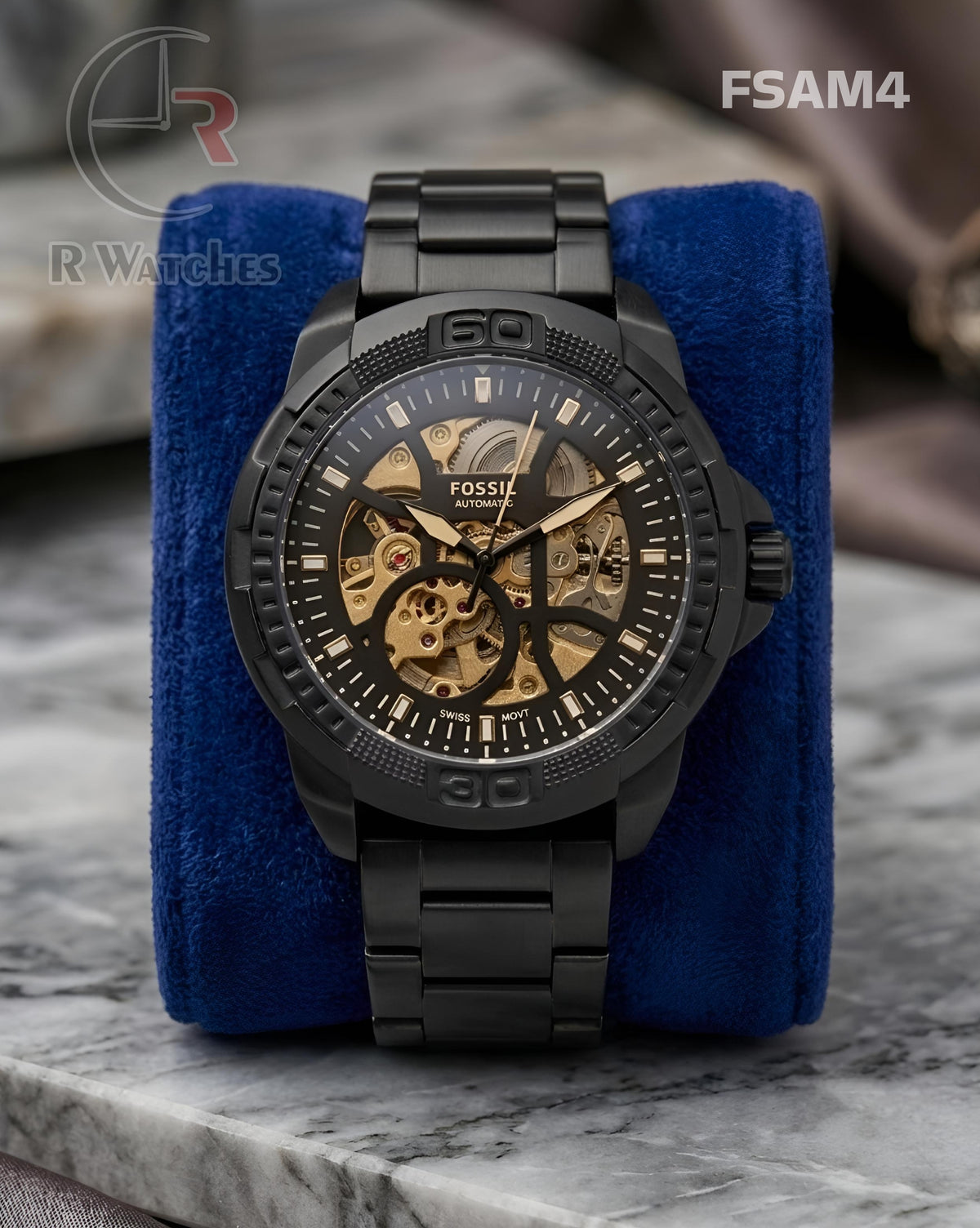 (OS)🖤⭐ Fossil Automatic full Black (FSAM4)