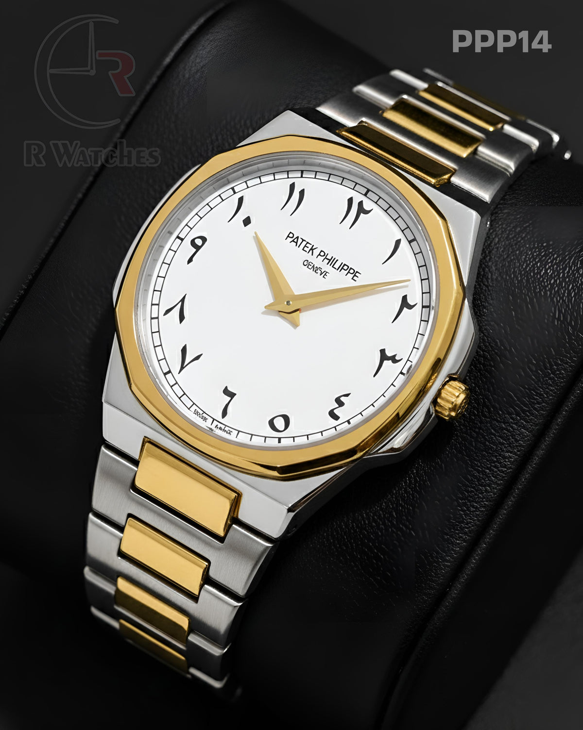 (SS)π€β¬οΈβ Patek Philippe Dual Tone white Arabic Dial (PPP14)